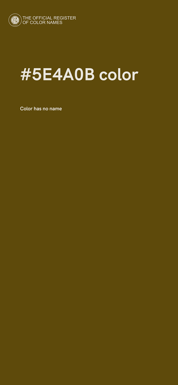 #5E4A0B color image
