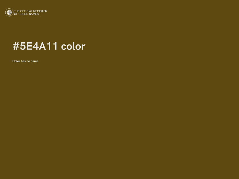 #5E4A11 color image