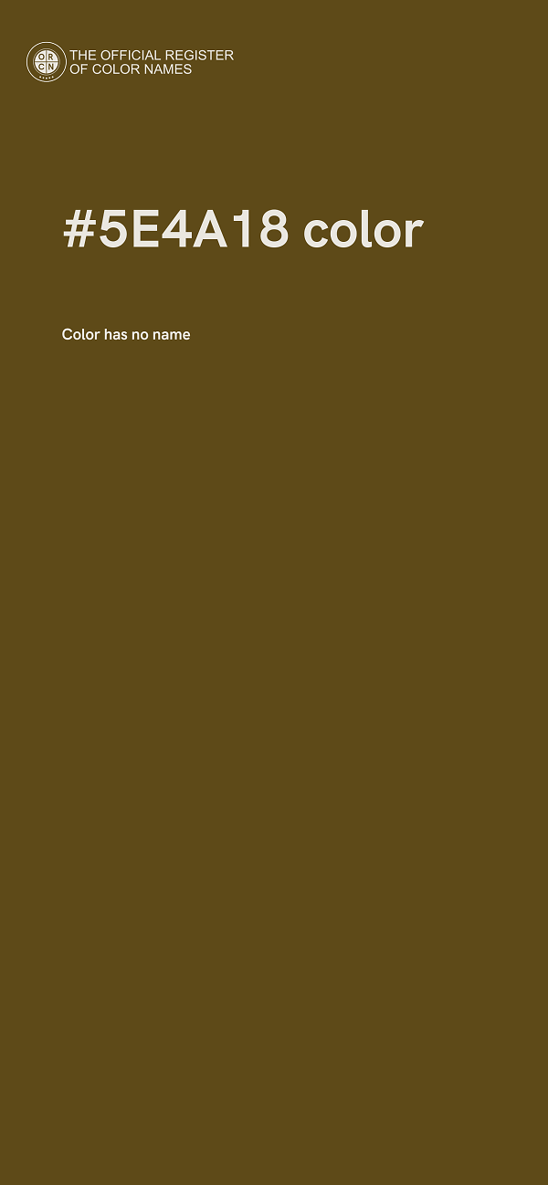 #5E4A18 color image