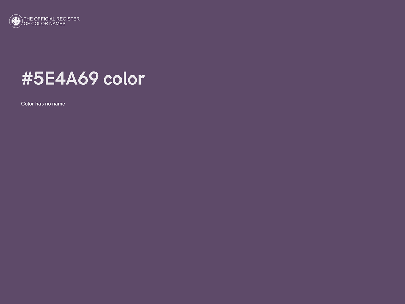 #5E4A69 color image