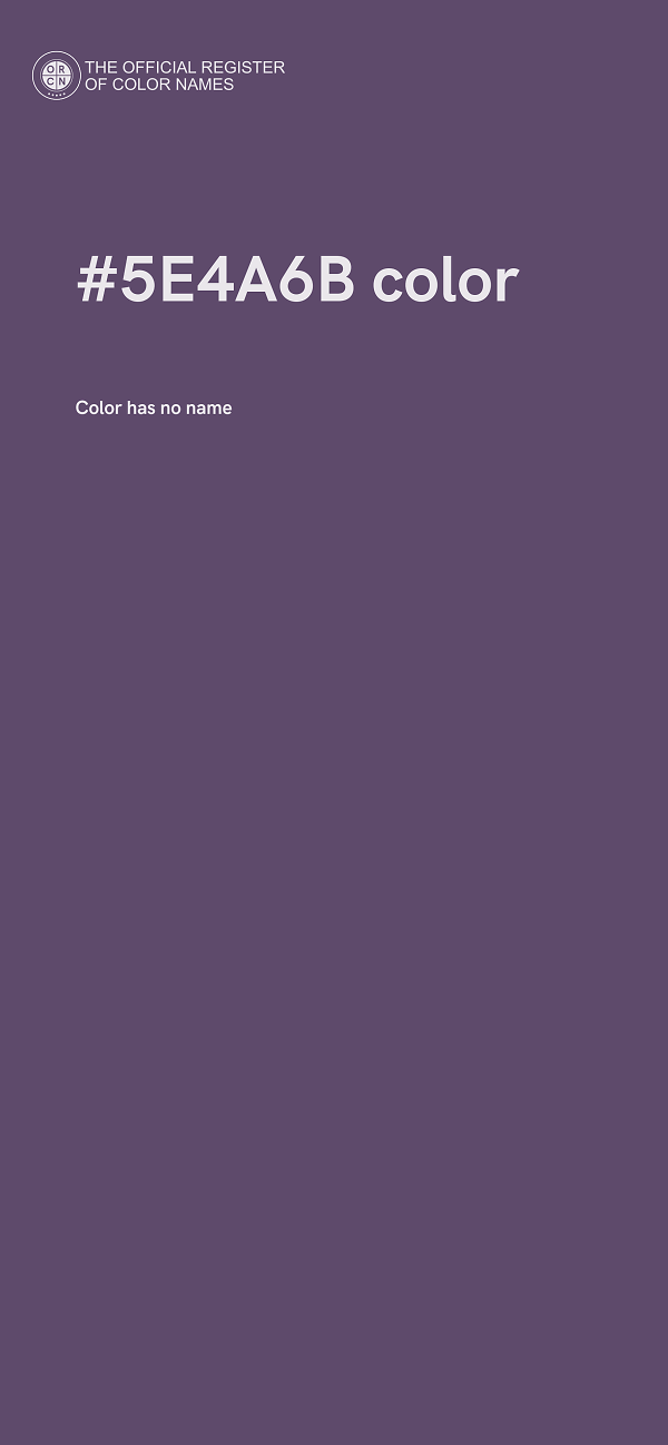 #5E4A6B color image
