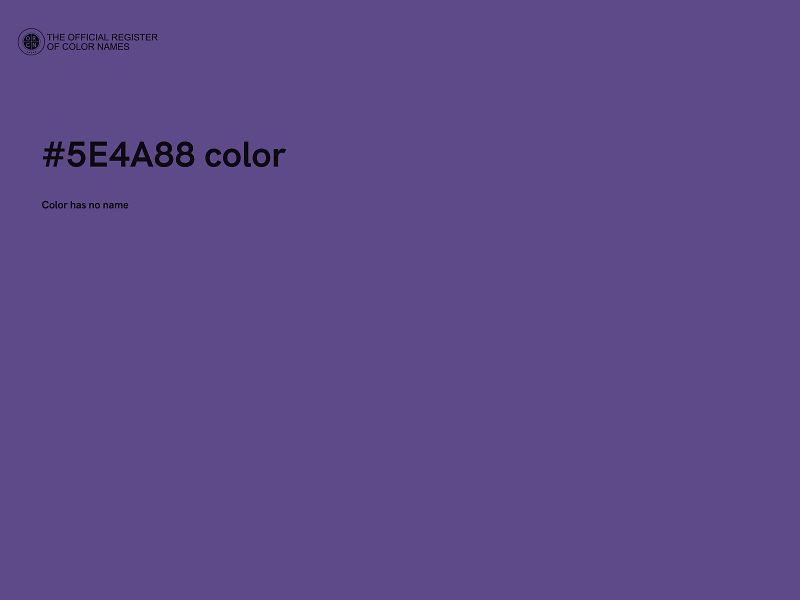 #5E4A88 color image