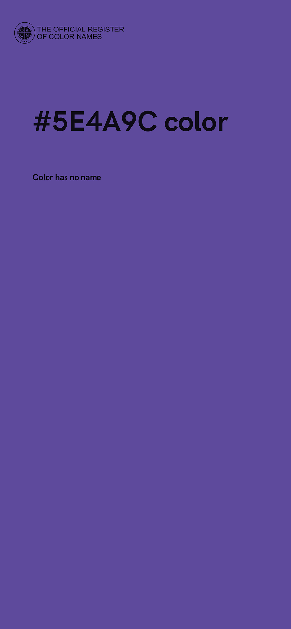 #5E4A9C color image