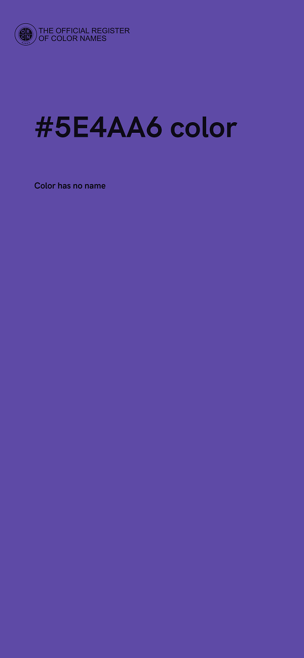#5E4AA6 color image