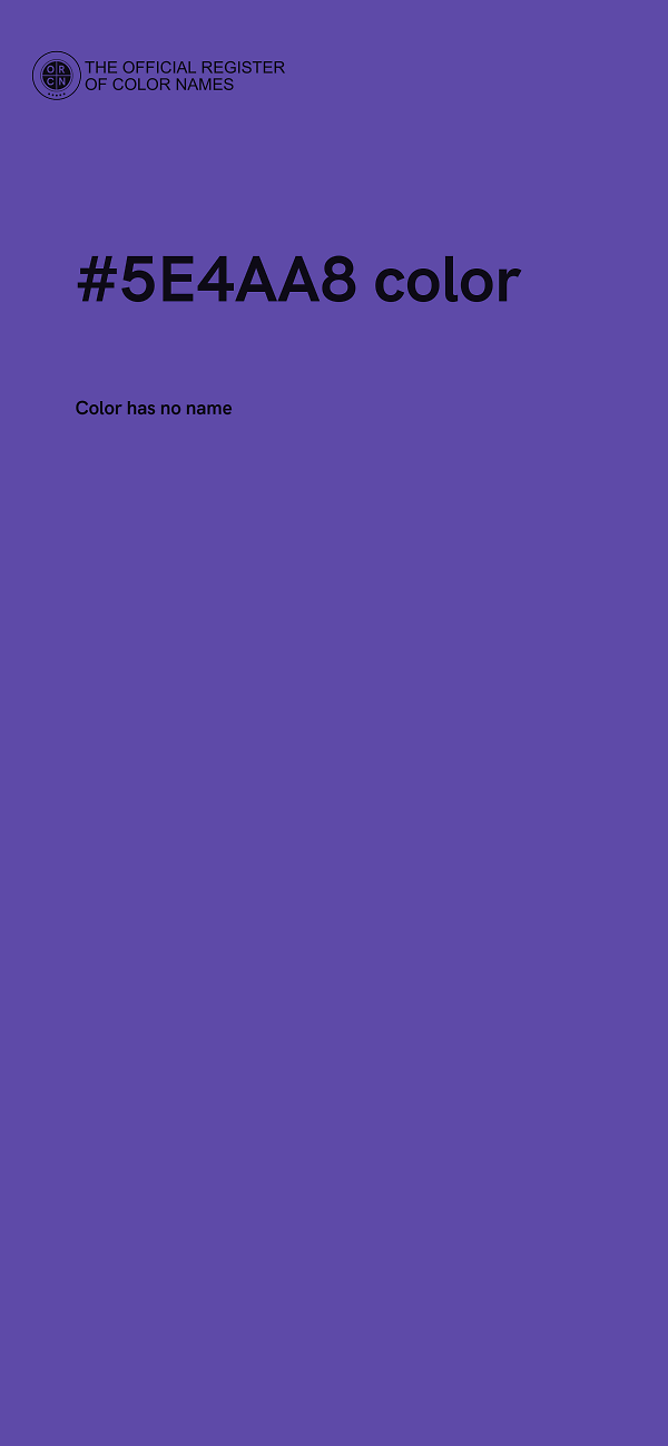 #5E4AA8 color image