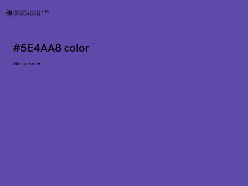 #5E4AA8 color image