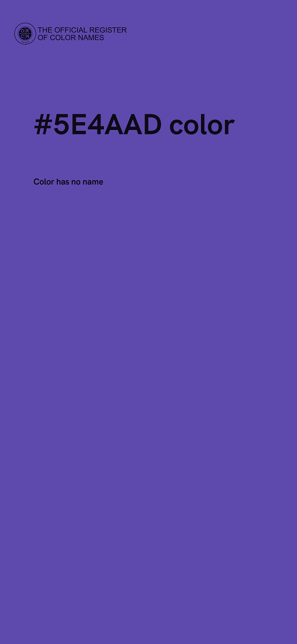 #5E4AAD color image