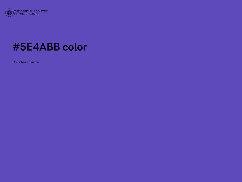#5E4ABB color image