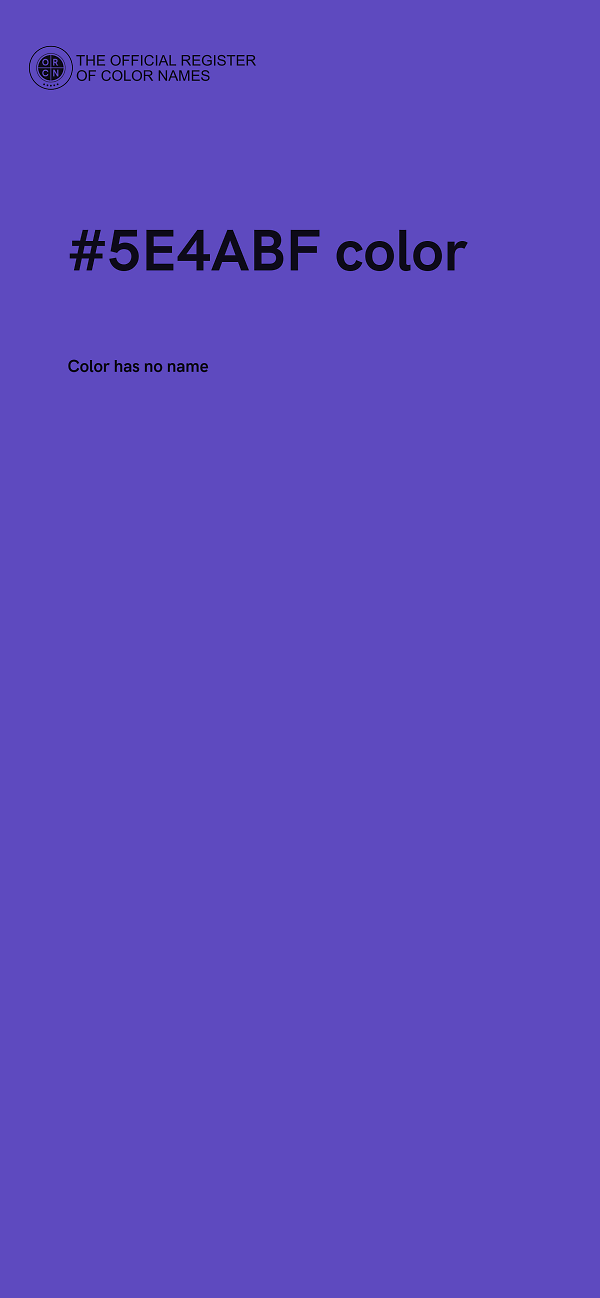 #5E4ABF color image