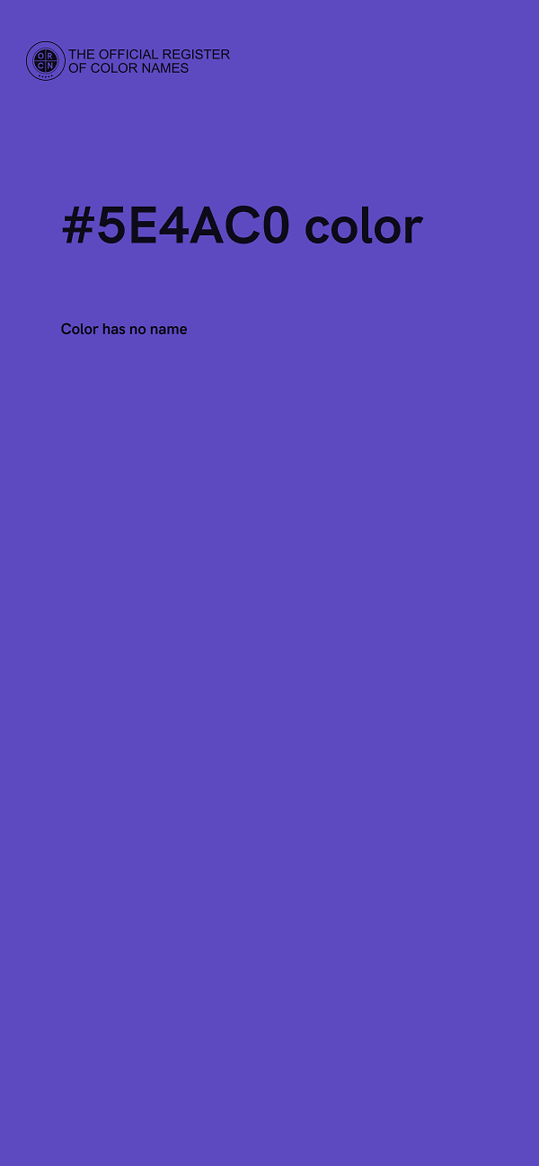 #5E4AC0 color image