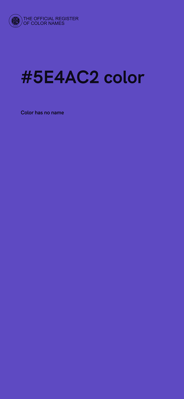 #5E4AC2 color image