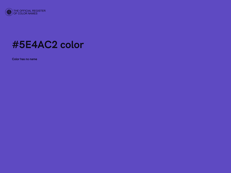 #5E4AC2 color image