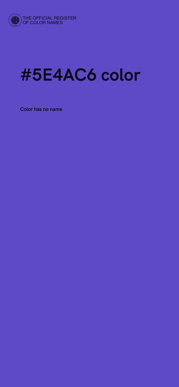 #5E4AC6 color image
