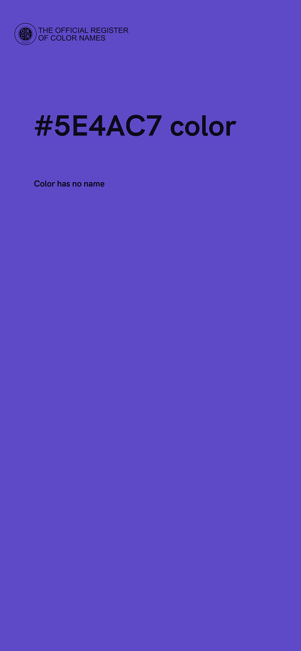 #5E4AC7 color image