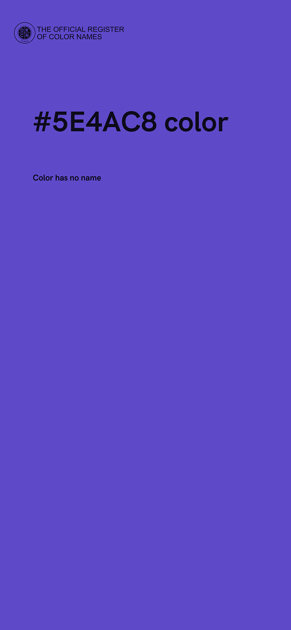 #5E4AC8 color image