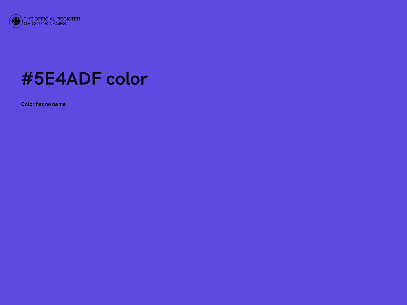 #5E4ADF color image