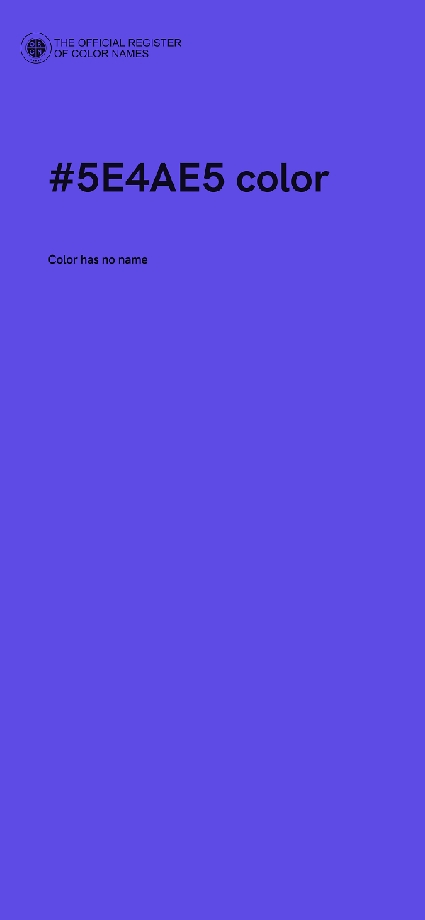 #5E4AE5 color image