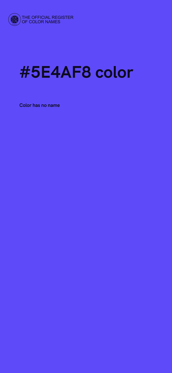 #5E4AF8 color image