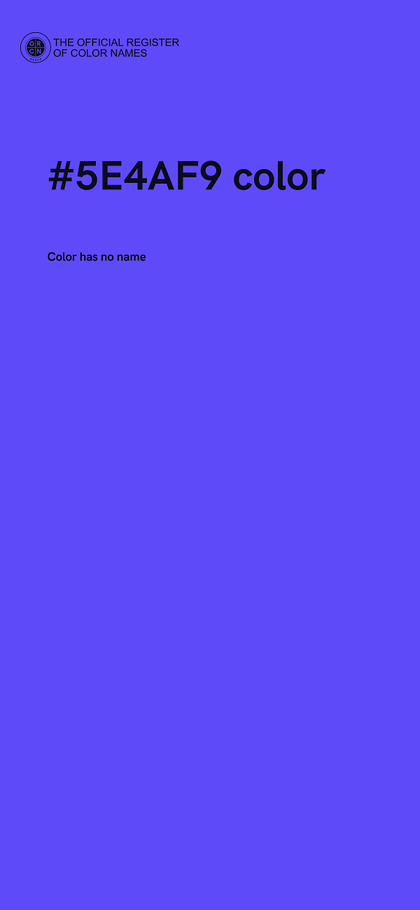 #5E4AF9 color image