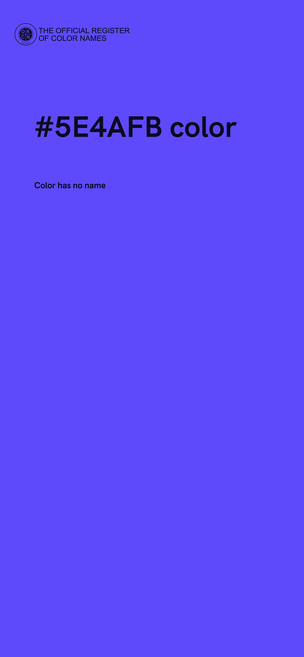 #5E4AFB color image