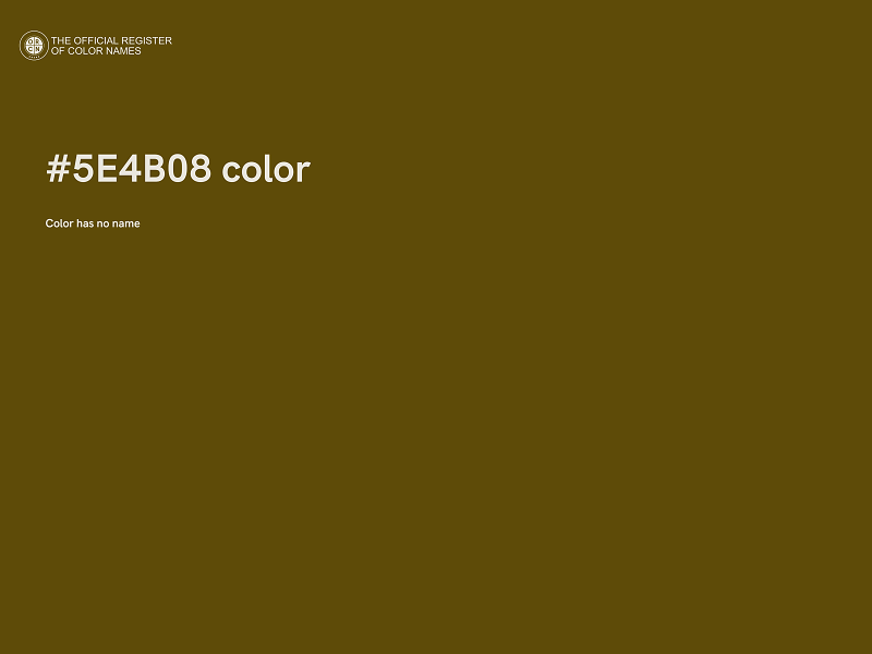 #5E4B08 color image
