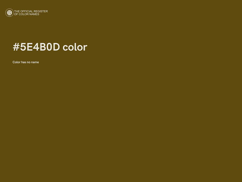 #5E4B0D color image