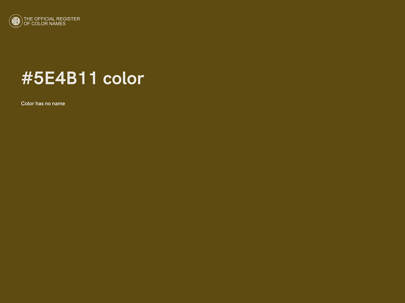 #5E4B11 color image