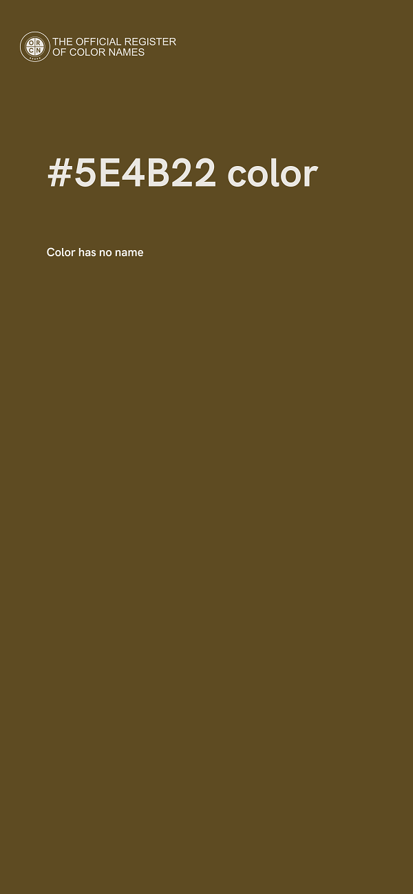 #5E4B22 color image