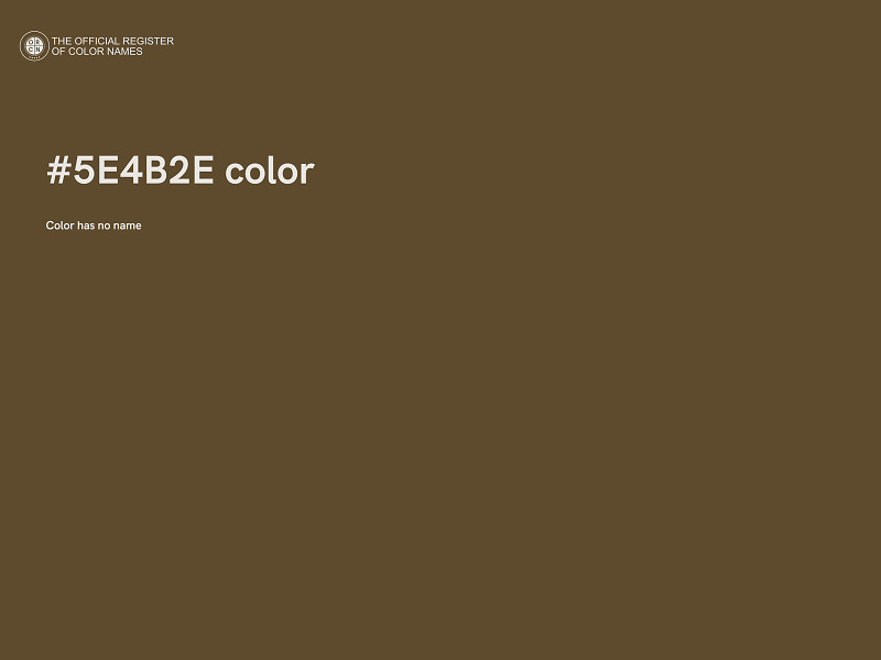 #5E4B2E color image