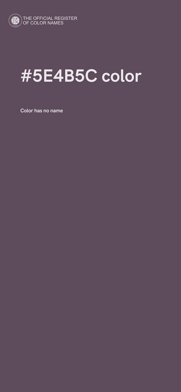 #5E4B5C color image