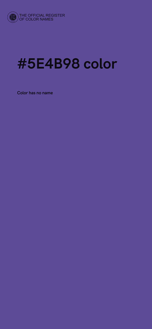 #5E4B98 color image