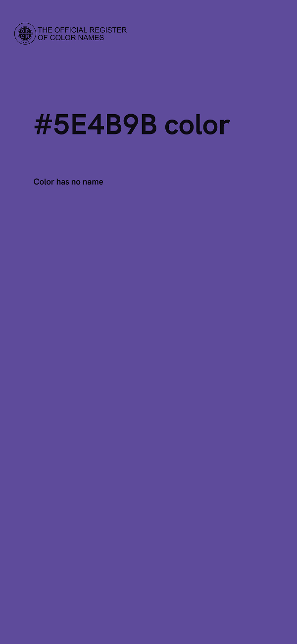 #5E4B9B color image