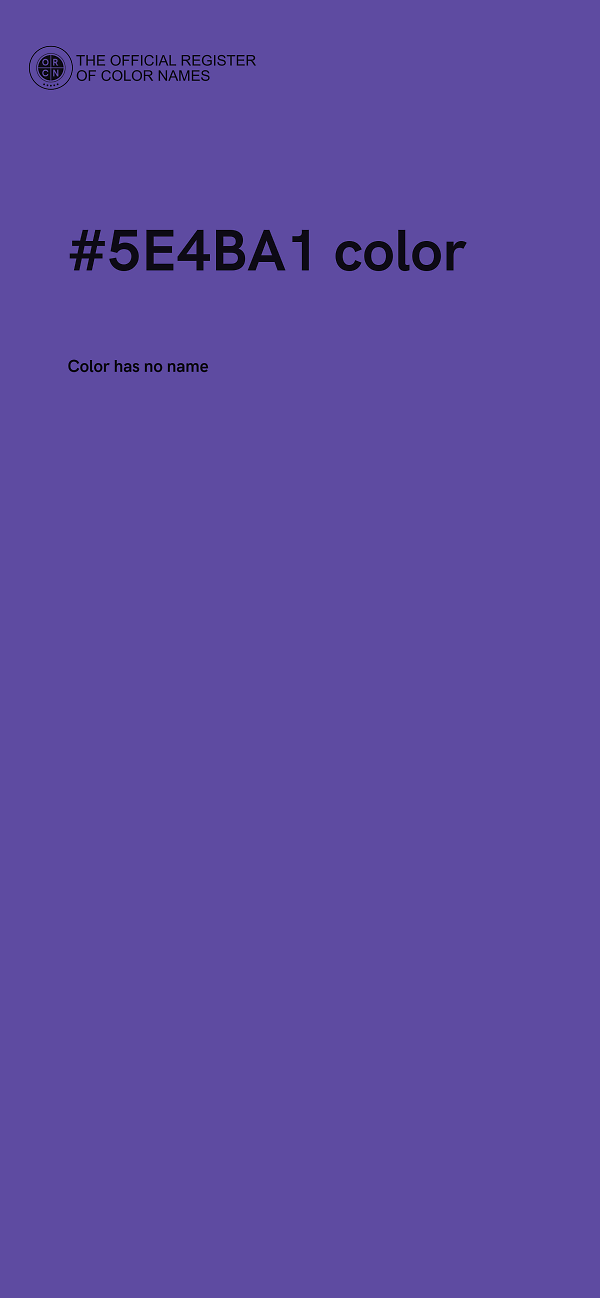 #5E4BA1 color image
