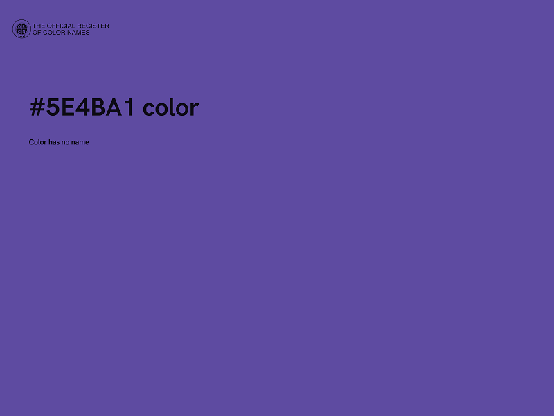 #5E4BA1 color image