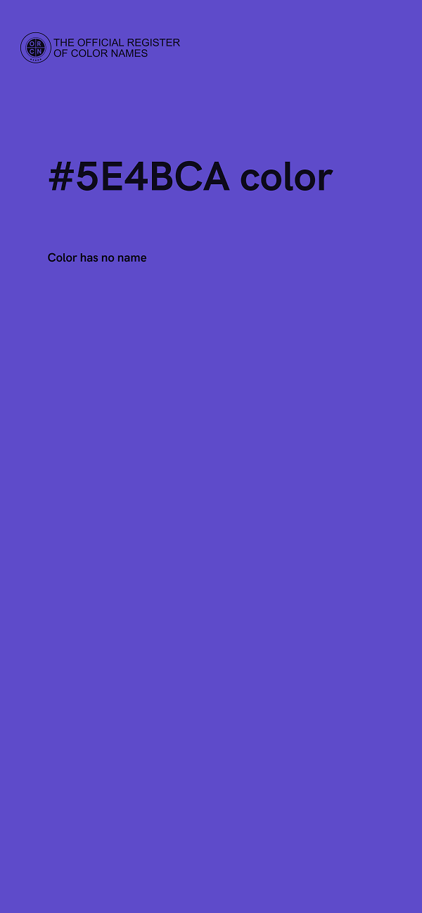 #5E4BCA color image