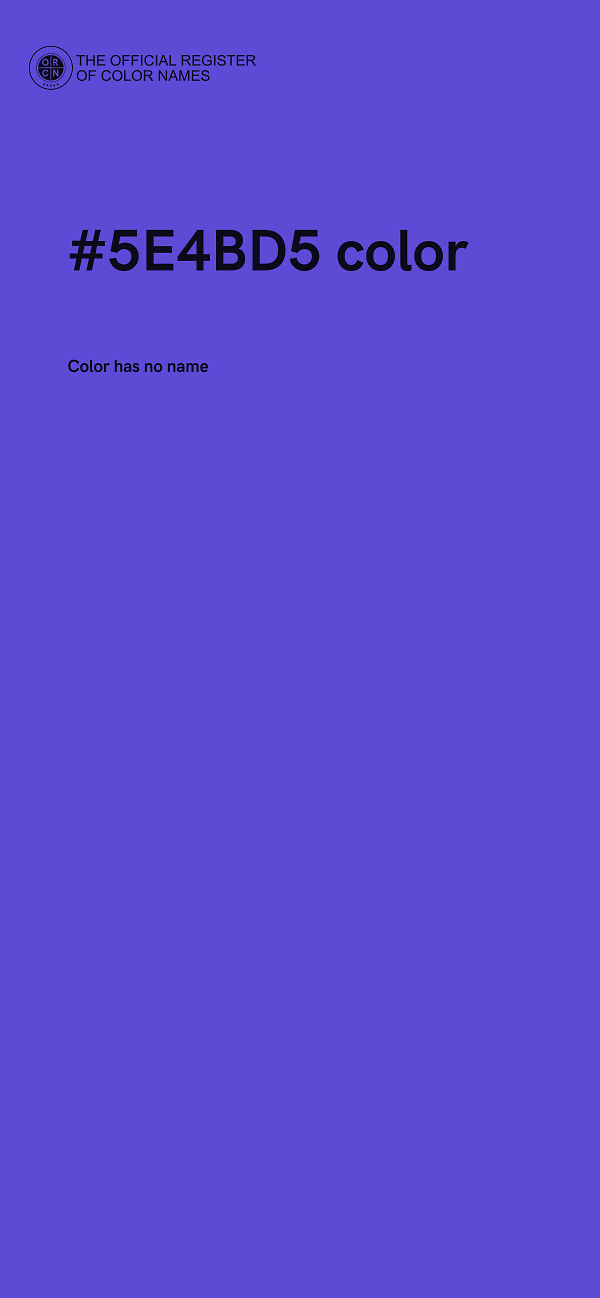 #5E4BD5 color image