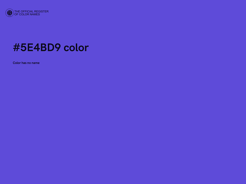 #5E4BD9 color image