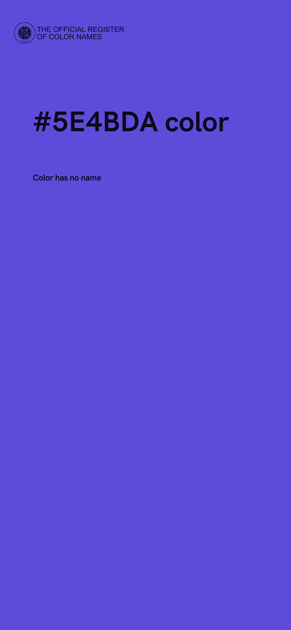 #5E4BDA color image