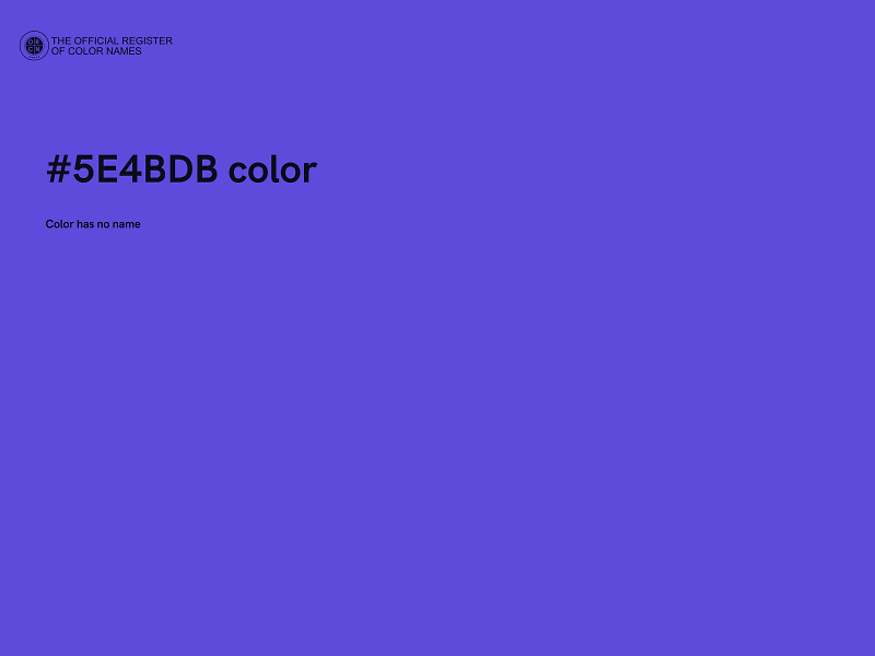 #5E4BDB color image