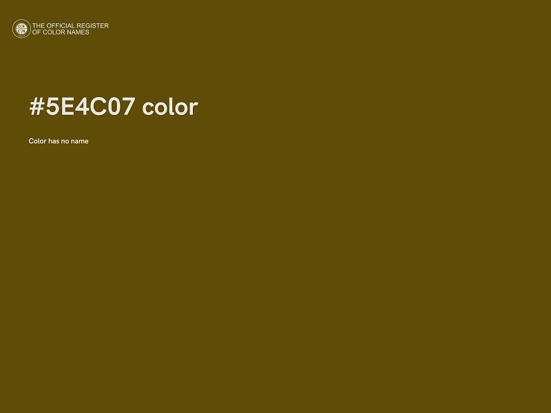 #5E4C07 color image