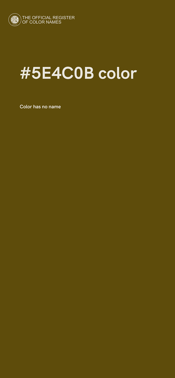 #5E4C0B color image
