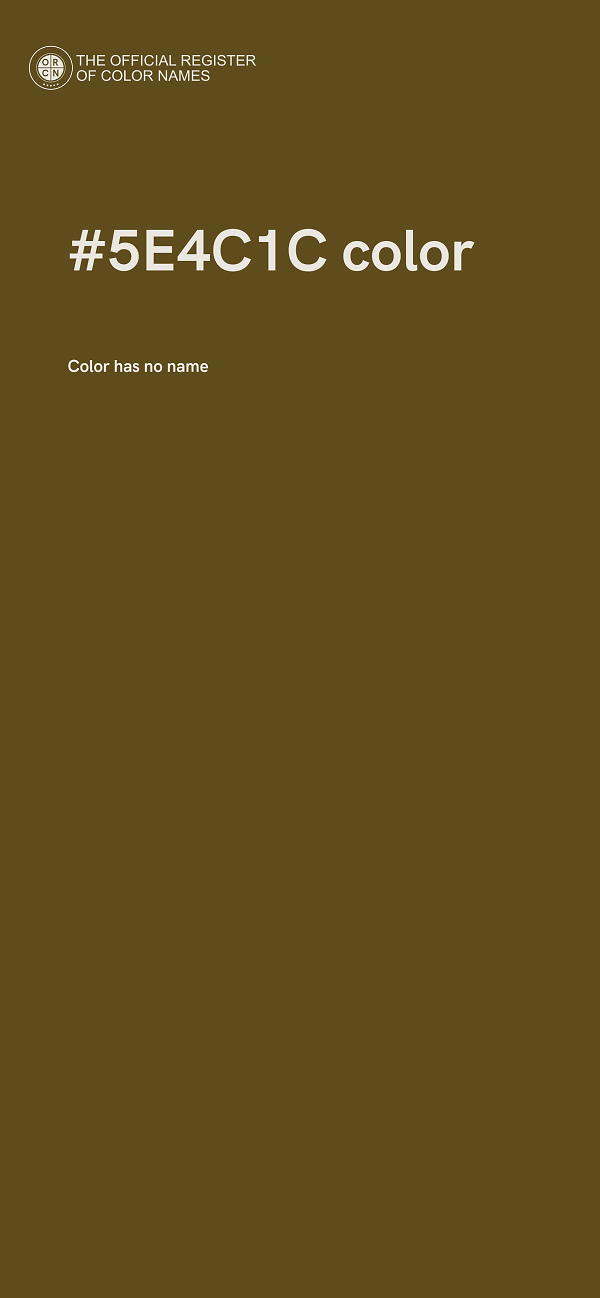 #5E4C1C color image