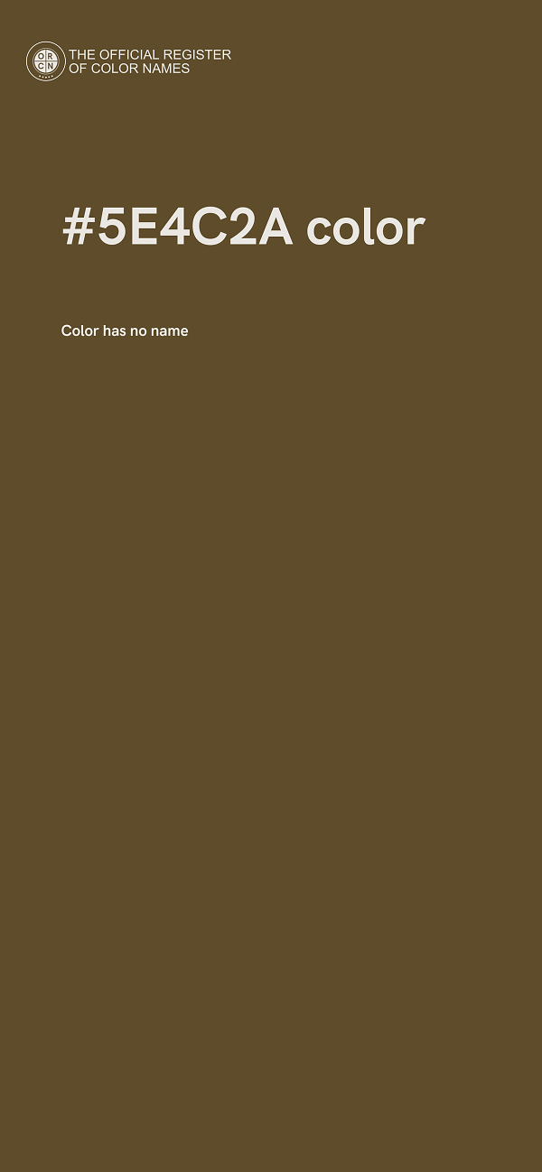 #5E4C2A color image