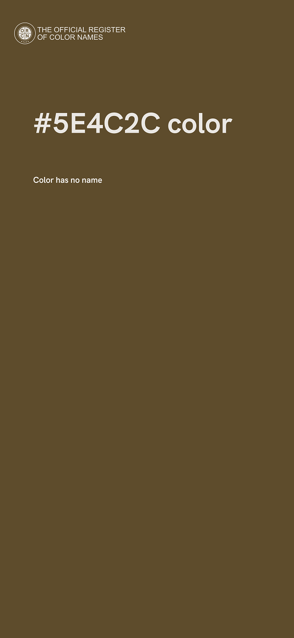 #5E4C2C color image