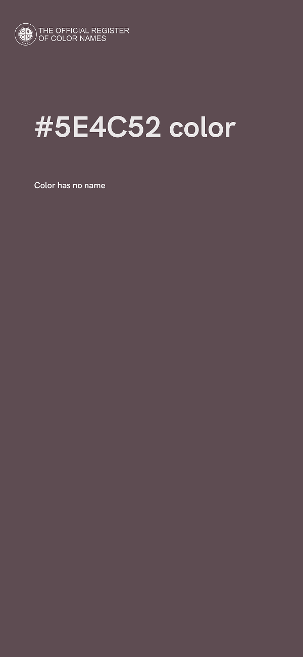 #5E4C52 color image