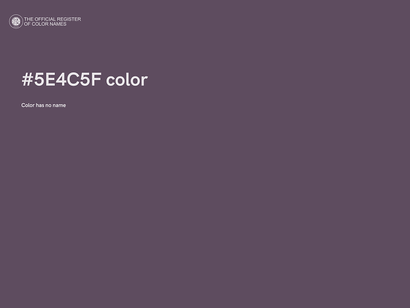 #5E4C5F color image