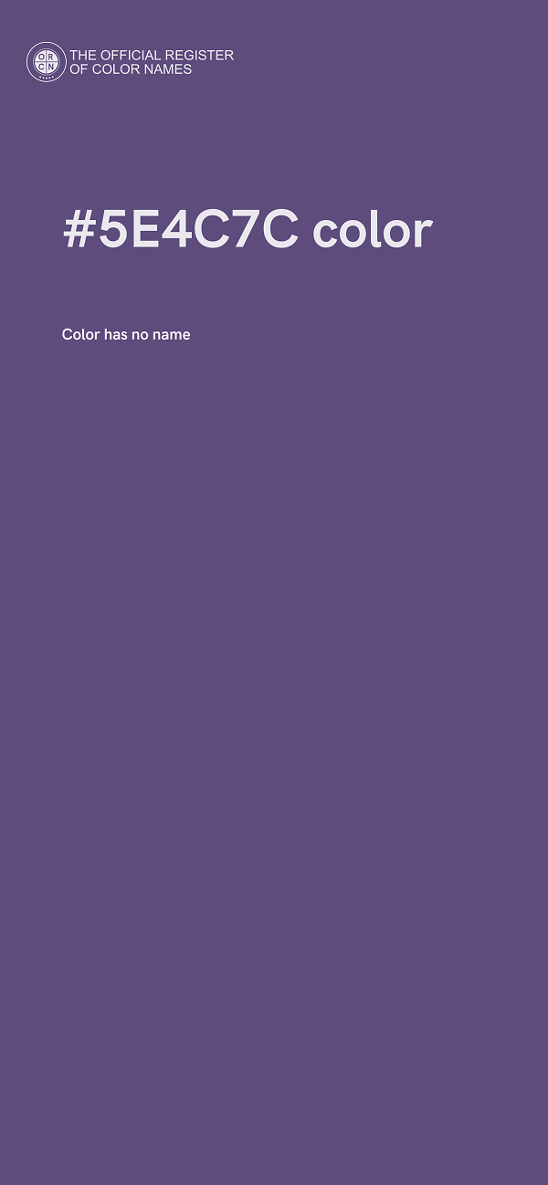 #5E4C7C color image