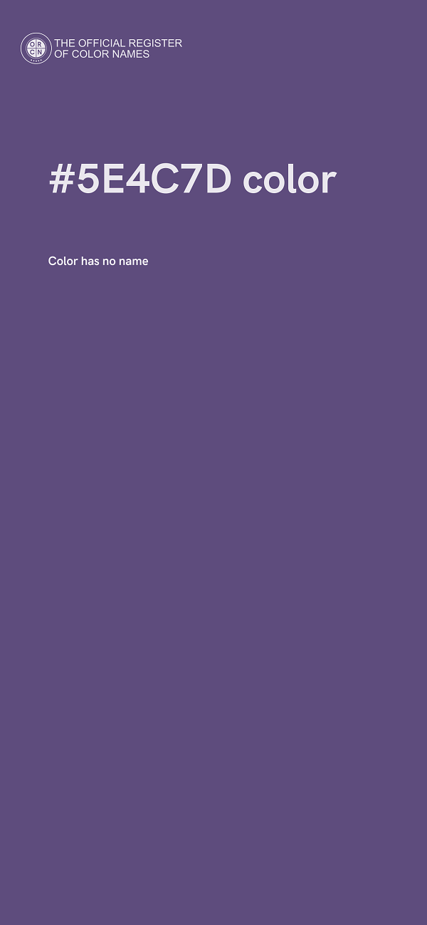 #5E4C7D color image