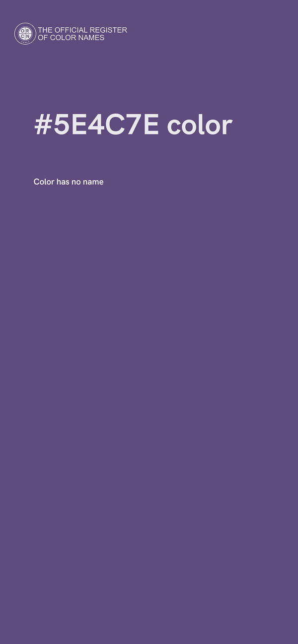 #5E4C7E color image