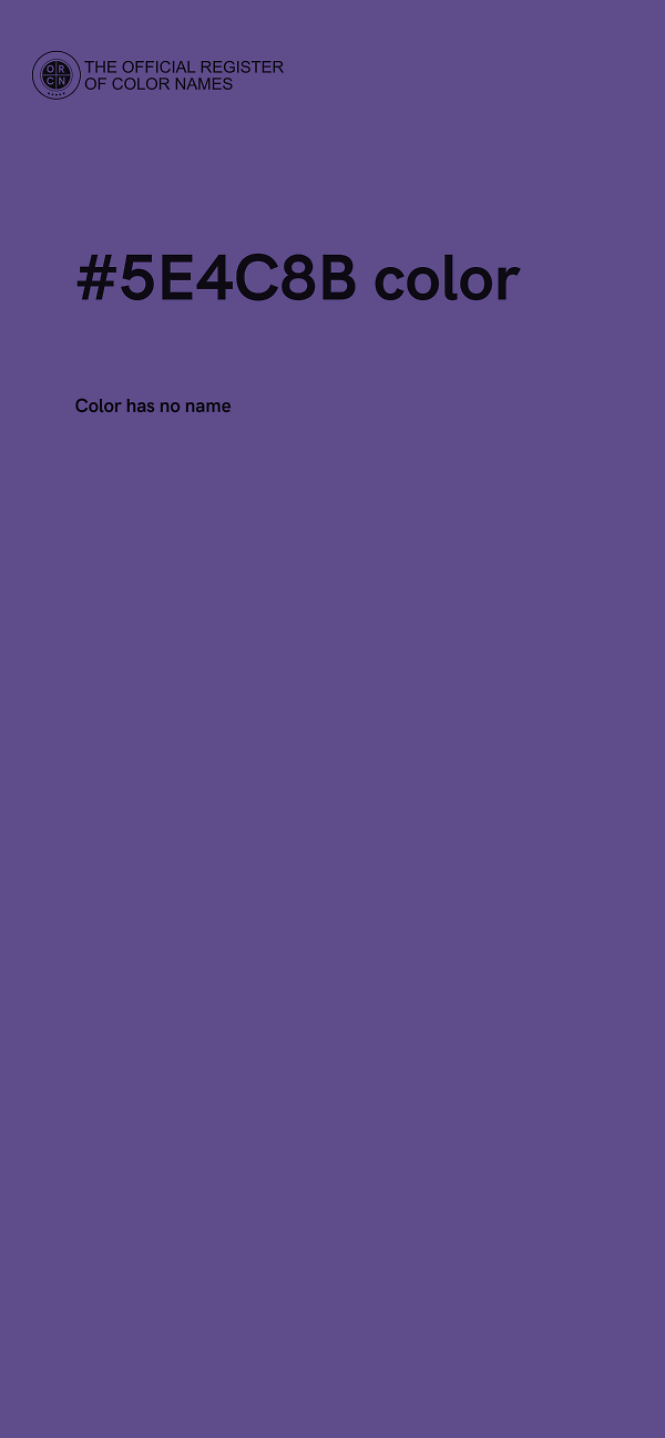 #5E4C8B color image